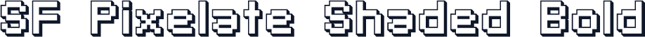 SF Pixelate Shaded Bold