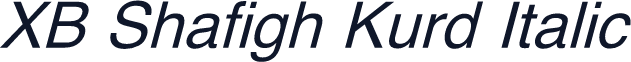 XB Shafigh Kurd Italic