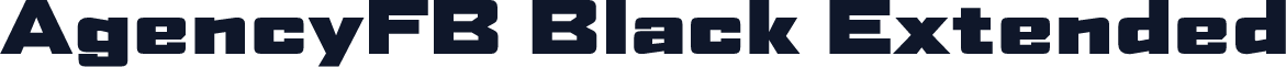 AgencyFB Black Extended
