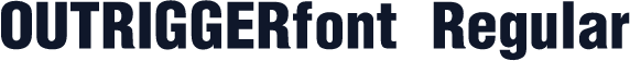 OUTRIGGERfont Regular
