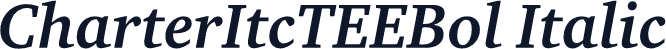 CharterItcTEEBol Italic