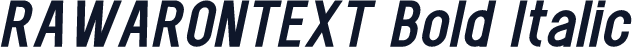 RAWARONTEXT Bold Italic