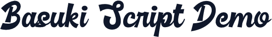 Basuki Script Demo