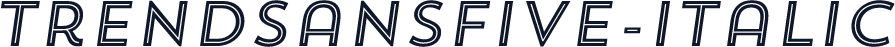 TrendSansFive-Italic