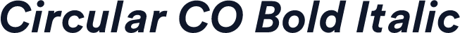 Circular CO Bold Italic