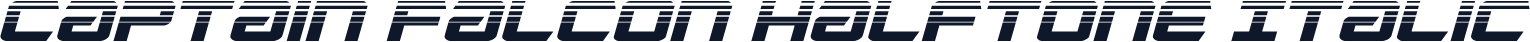 Captain Falcon Halftone Italic