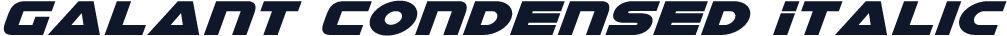 Galant Condensed Italic