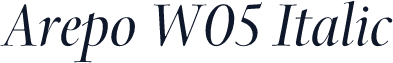Arepo W05 Italic