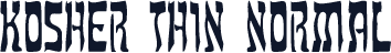Kosher Thin Normal