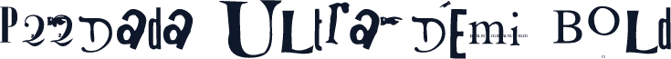 P22Dada Ultra Demi Bold