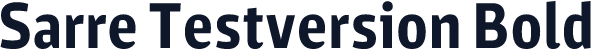 Sarre Testversion Bold