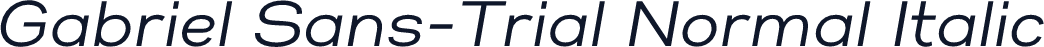 Gabriel Sans-Trial Normal Italic