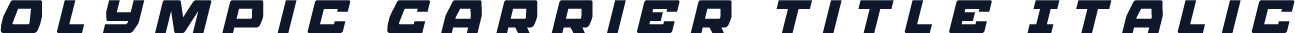 Olympic Carrier Title Italic