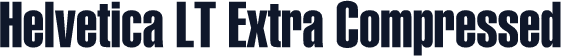Helvetica LT Extra Compressed