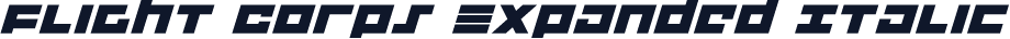 Flight Corps Expanded Italic