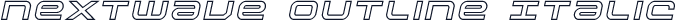 Nextwave Outline Italic