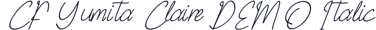 CF Yumita Claire DEMO Italic