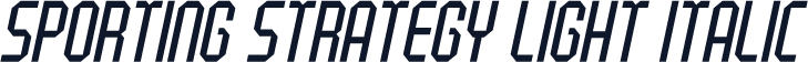 Sporting Strategy Light Italic