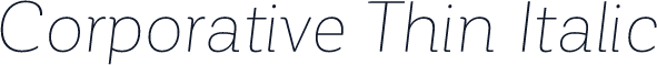 Corporative Thin Italic