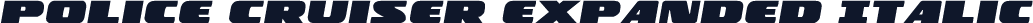 Police Cruiser Expanded Italic