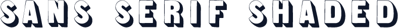 Sans Serif Shaded