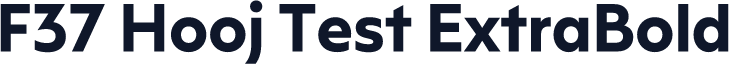 F37 Hooj Test ExtraBold