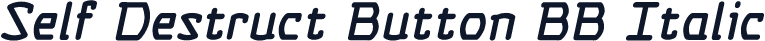 Self Destruct Button BB Italic