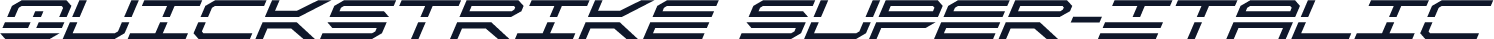 QuickStrike Super-Italic
