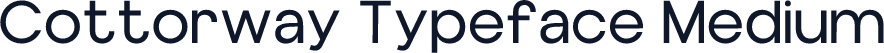 Cottorway Typeface Medium