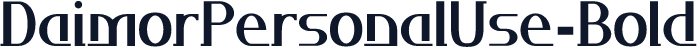 DaimorPersonalUse-Bold