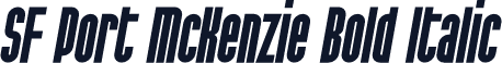 SF Port McKenzie Bold Italic