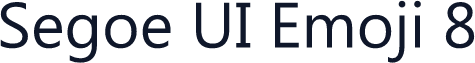 Segoe UI Emoji 8