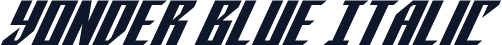 Yonder Blue Italic