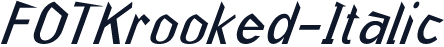 FOTKrooked-Italic