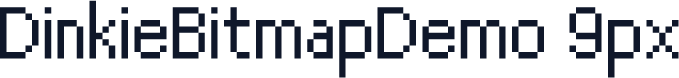 DinkieBitmapDemo 9px