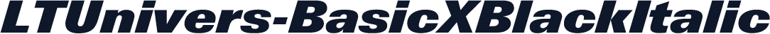 LTUnivers-BasicXBlackItalic