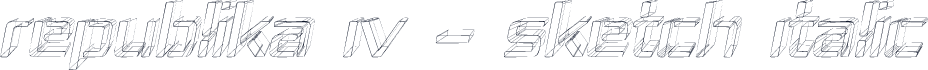 Republika IV - Sketch Italic
