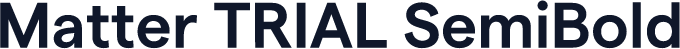 Matter TRIAL SemiBold