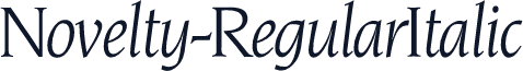 Novelty-RegularItalic