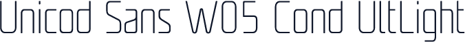 Unicod Sans W05 Cond UltLight