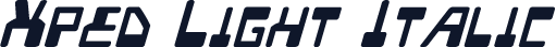 Xped Light Italic