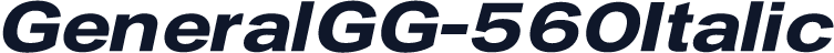 GeneralGG-560Italic