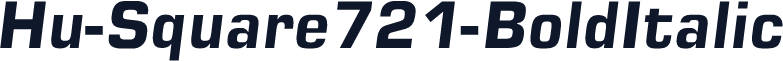 Hu-Square721-BoldItalic
