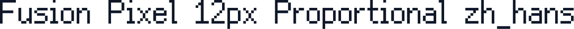 Fusion Pixel 12px Proportional zh_hans