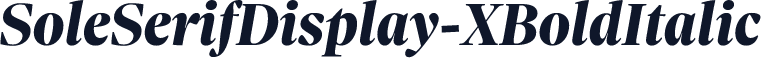 SoleSerifDisplay-XBoldItalic