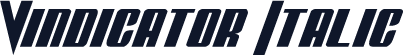 Vindicator Italic