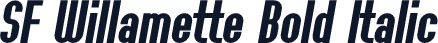 SF Willamette Bold Italic