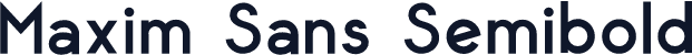 Maxim Sans Semibold