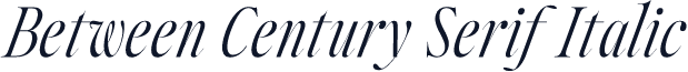 Between Century Serif Italic