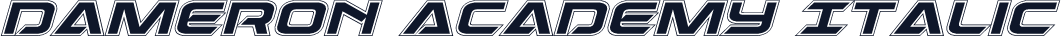 Dameron Academy Italic